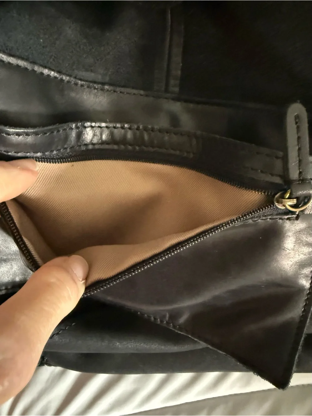 Los Feliz Large Leather Tote by The Sak in Black
